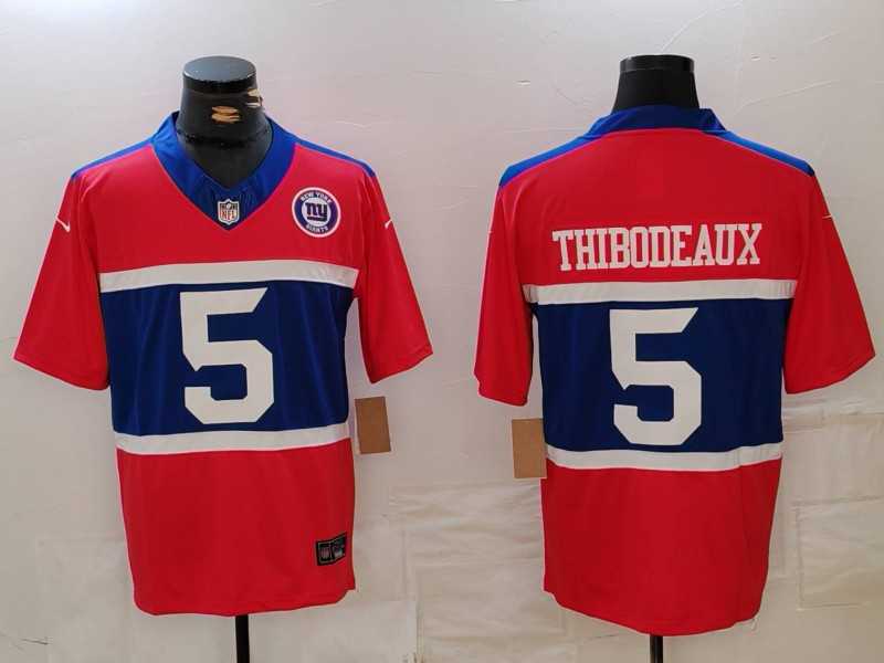 Men's New York Giants #5 Kayvon Thibodeaux Limited Red Alternate FUSE Team Patch Vapor Jersey,We sell and wholesale Men's New York Giants #5 Kayvon Thibodeaux Limited Red Alternate FUSE Team Patch Vapor Jersey on line form chian!